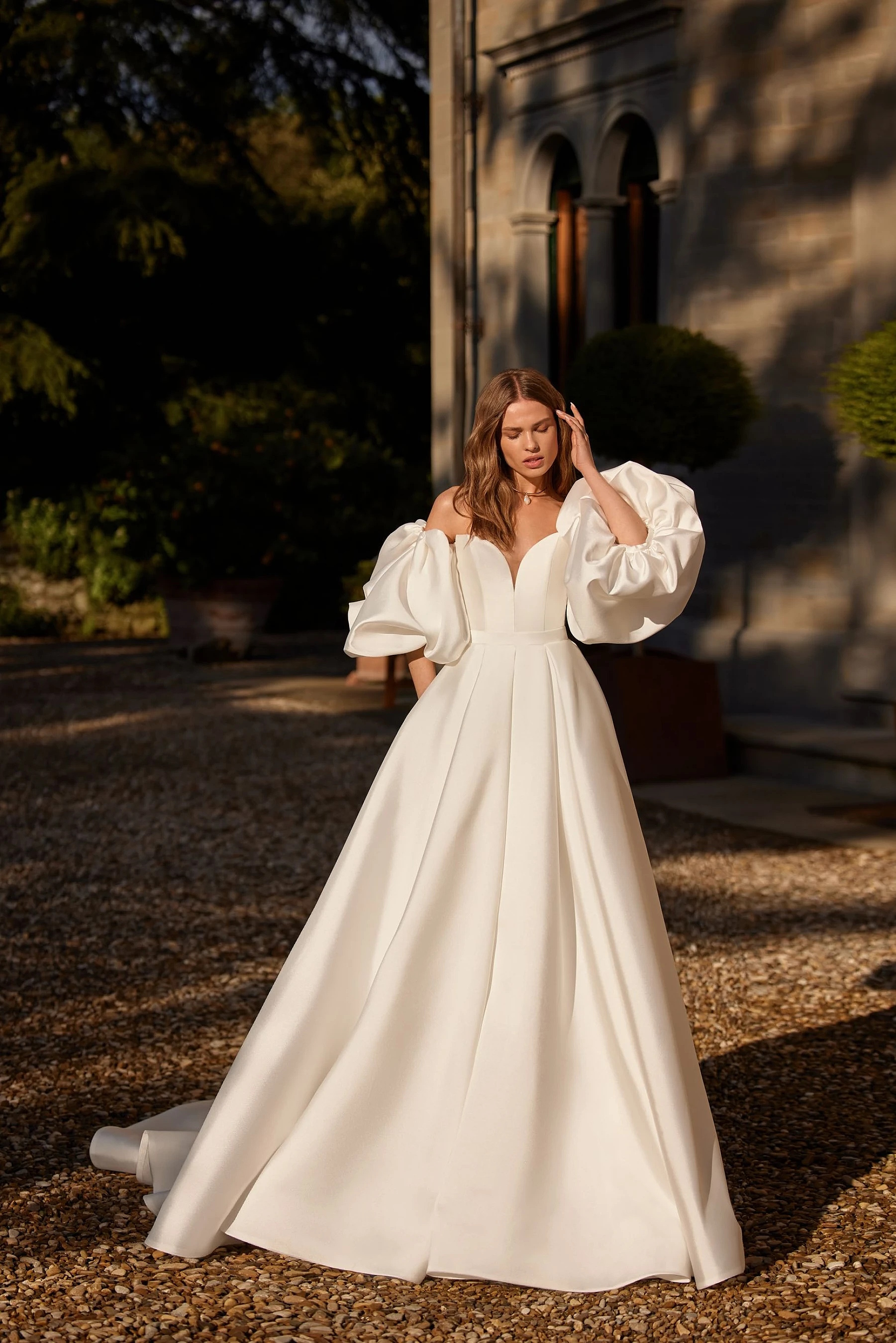 white maxi dress linen Linen High-Slit Maxi Dress main image 1
