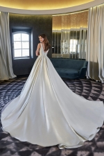 Luxury Wedding Dress - Nicole - Satin With Gold Dusting - LPLD-3193.30.00