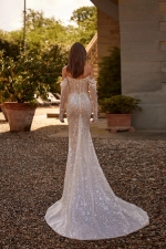 Luxury Wedding Dress - Mermaid Embroidered Sequins and Skirt with Lining - Lore - LDK-08313.42.17